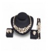 Simulated Necklace Earrings Wedding Accessories