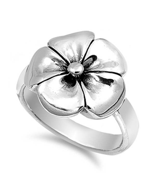 Hawaiian Tropical Plumeria Sterling Silver