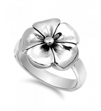 Hawaiian Tropical Plumeria Sterling Silver