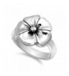 Hawaiian Tropical Plumeria Sterling Silver