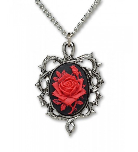 Gothic Cameo Thorns Pendant Necklace