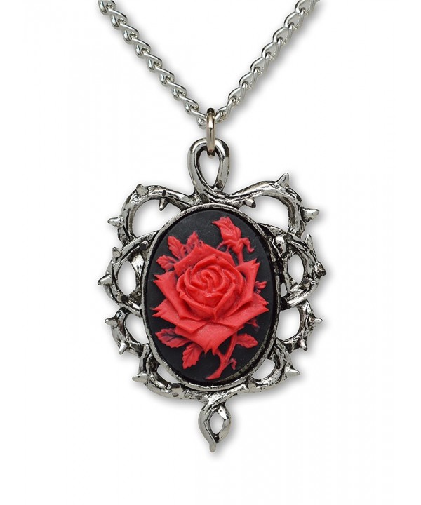 Gothic Cameo Thorns Pendant Necklace