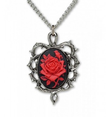 Gothic Cameo Thorns Pendant Necklace