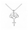 Sterling Silver Infinity Pendant Necklace