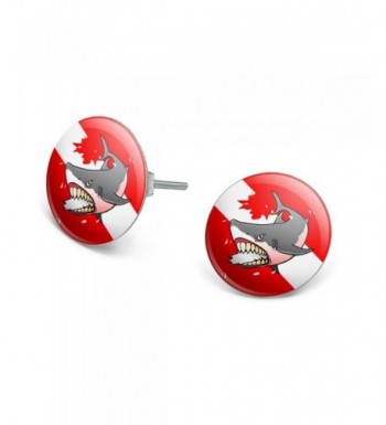 Diving Novelty Silver Plated Earrings