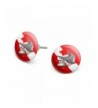Diving Novelty Silver Plated Earrings