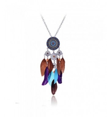 American Catcher Colorful Feather Necklace