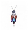 American Catcher Colorful Feather Necklace