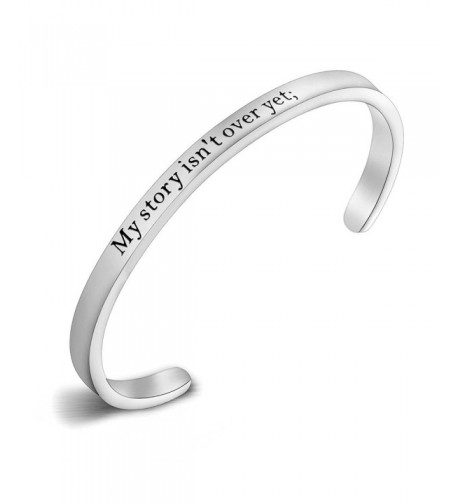 Semicolon Stamped Suicide Awareness Bracelet