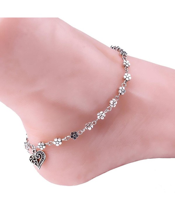 Tenworld Silver Anklet Bracelet Barefoot