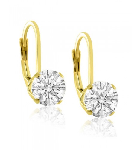 Sterling Brilliant Zirconia Dangling Earrings