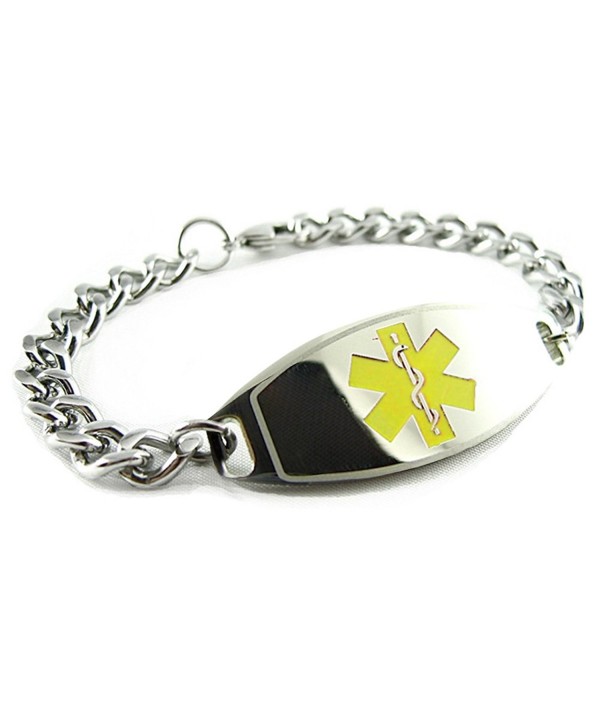 MyIDDr Pre Engraved Customized Medical Bracelet