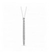 Sterling Vertical Necklace Layering Minimalist