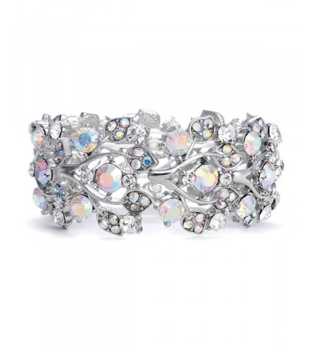 Mariell Borealis Crystal Stretch Bracelet