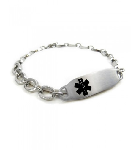 MyIDDr Pre Engraved Customizable Epilepsy Bracelet