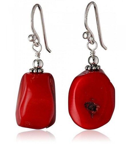 Barse Basics Bamboo Coral Earrings