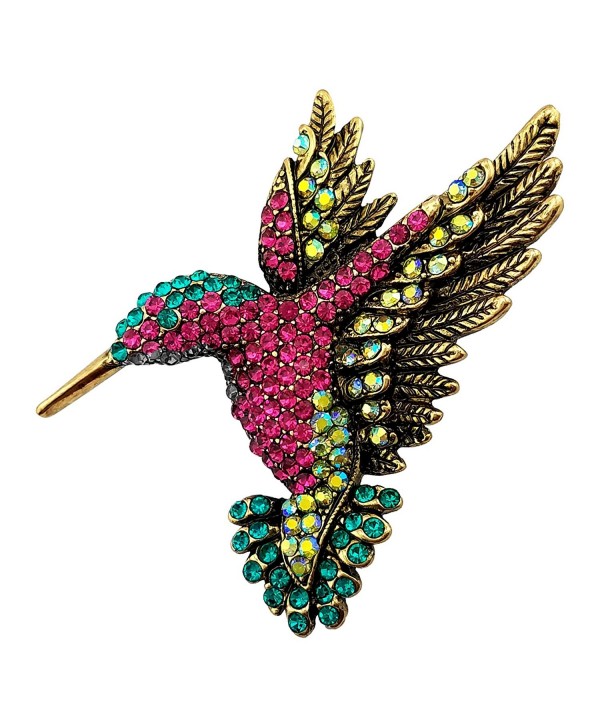 SELOVO Antique Hummingbird Austrian Crystal