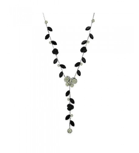 Glamorousky Butterful Necklace Austrian Crystals
