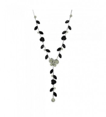 Glamorousky Butterful Necklace Austrian Crystals