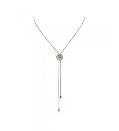 Adjustable Necklace Zircon Pendant Yellow