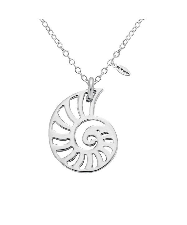 NOUMANDA Silver Seashell Necklace Necklaces