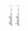 U7 Pendant Platinum Earrings Rhinestone