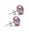 Lavender Freshwater Cultured Earrings Sterling