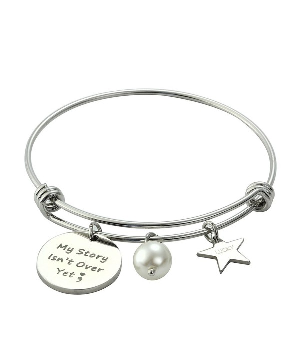 Meibai Semicolon Expandable Bracelet Inspirational