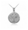 Sterling Reversible Blessing Pendant Necklace