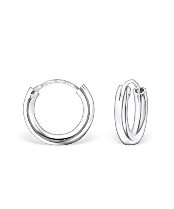 Sterling Silver Plain Endless Earrings