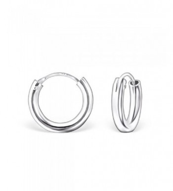 Sterling Silver Plain Endless Earrings