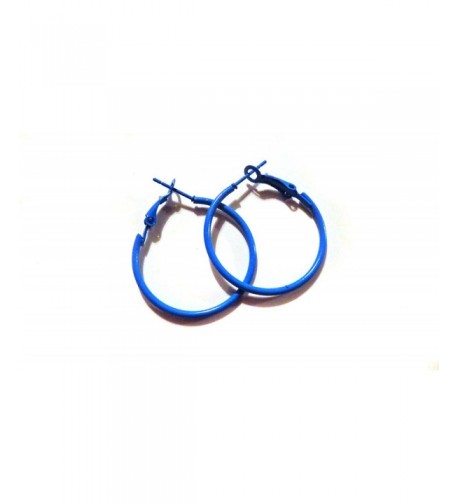 Color Hoop Earrings Simple Thin