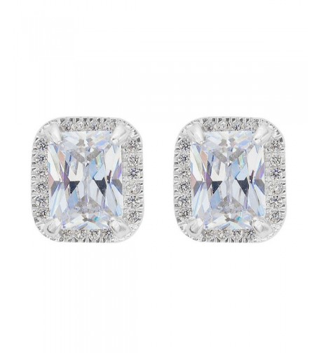 EVER FAITH Sterling Zirconia Earrings