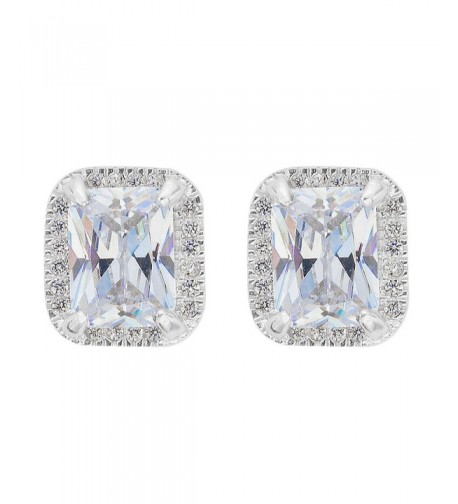 EVER FAITH Sterling Zirconia Earrings