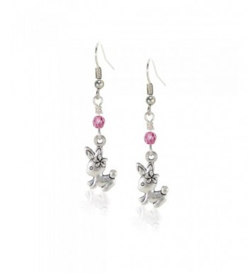 Handcrafted Silvertone Earrings Swarovski Crystals