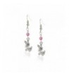 Handcrafted Silvertone Earrings Swarovski Crystals