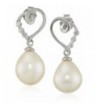 Bella Pearl Heart Shaped Earrings