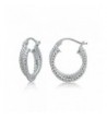 Sterling Silver Intertwining Rope Earrings