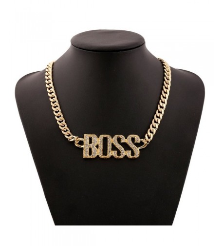 Lanue Rhinestone Necklace Statement Necklaces