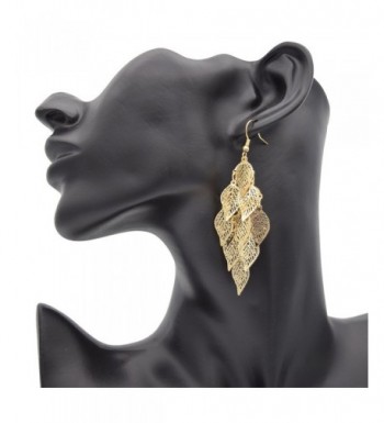 Maying Womens Gold tone Dangle Earrings