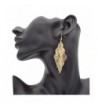 Maying Womens Gold tone Dangle Earrings