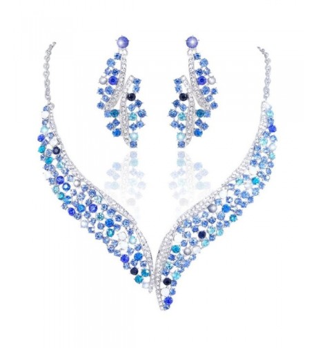 EVER FAITH Austrian Graceful Silver Tone