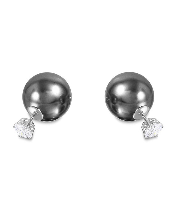 Double Sided Crystal Ball Earrings