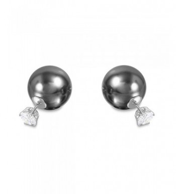 Double Sided Crystal Ball Earrings