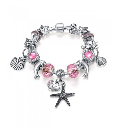 Presentski European Bracelet Seashell Starfish