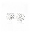 Sovats Flower Earring Sterling Rhodium