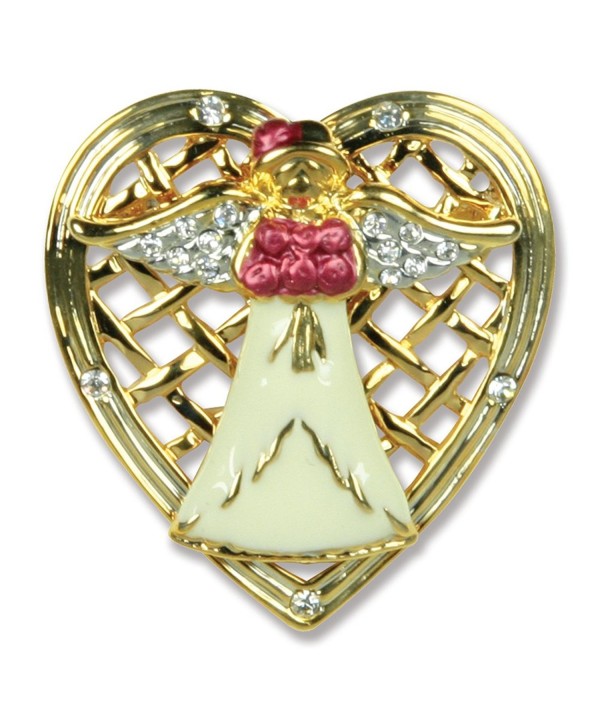 Mom Angel Pin Holding Filigree