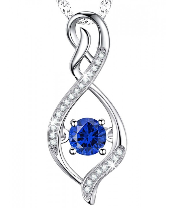 Birthday Sapphire Infinity Birthstone Swarovski