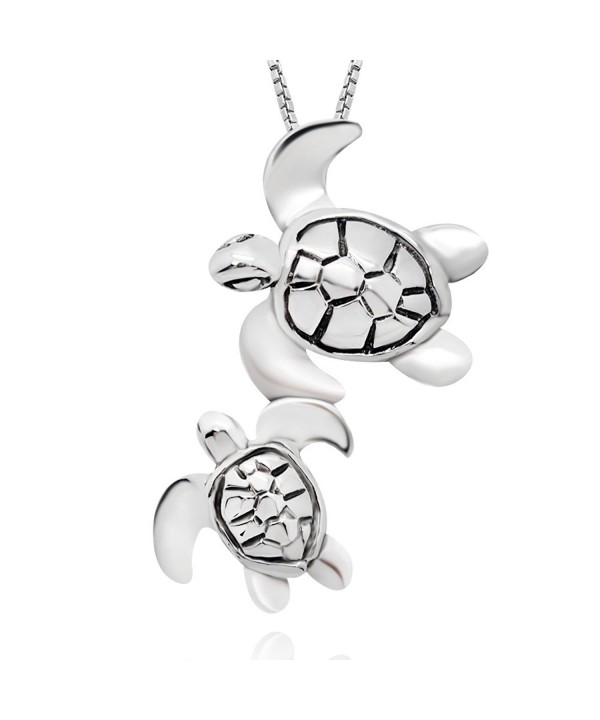 Sterling Silver Turtle Pendant Neacklace