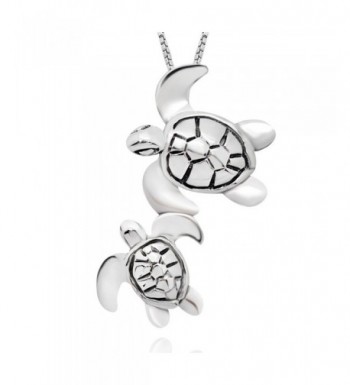 Sterling Silver Turtle Pendant Neacklace